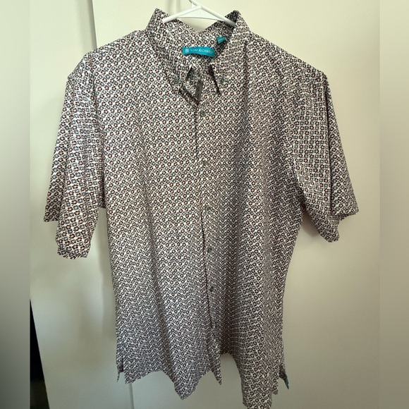 NWT Tori Richard Men’s Coolbiscus Button Down Aloha Shirt - Medium - Picture 1 of 7
